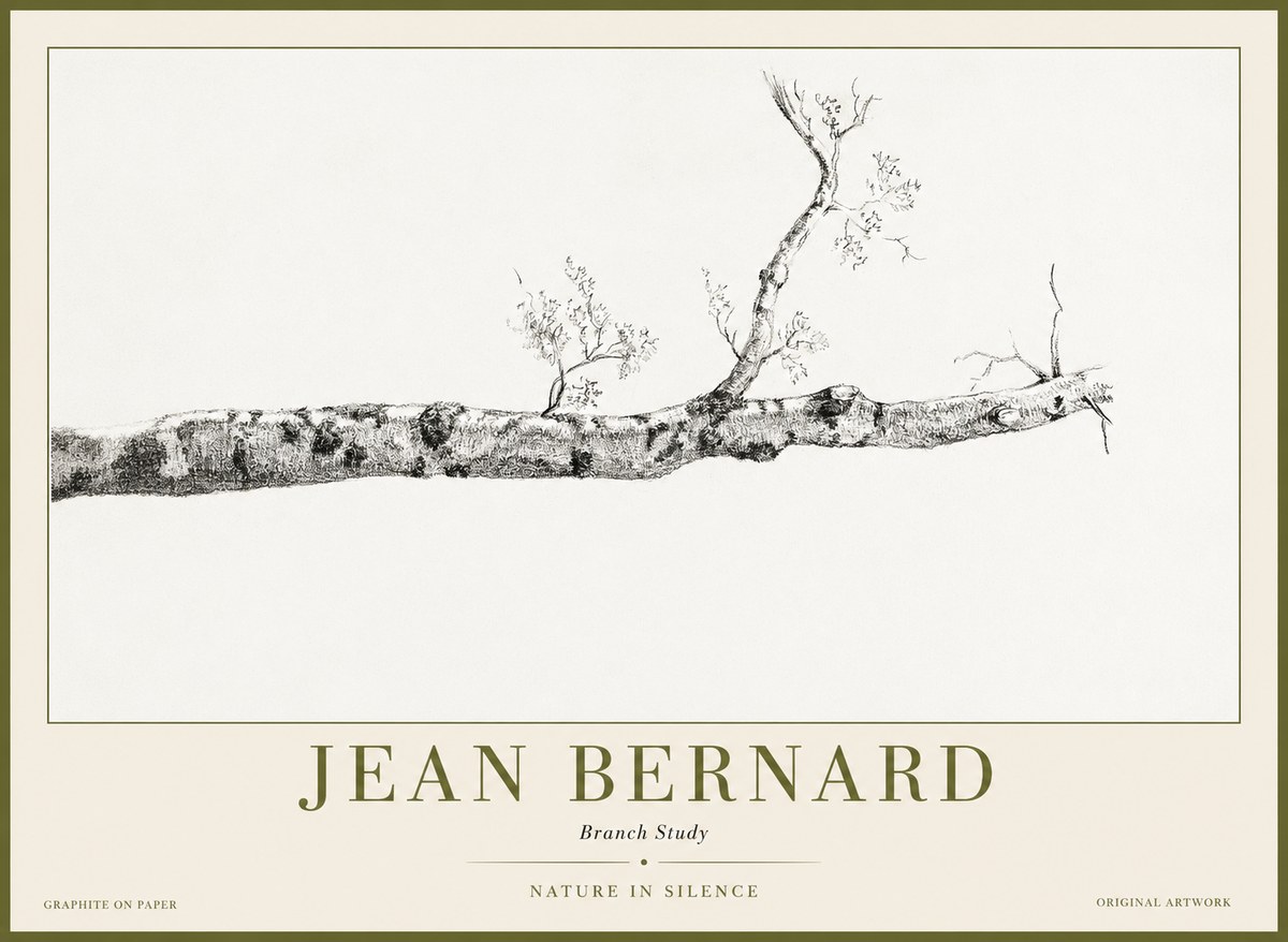 Jean Bernard Tree Branch Study No2 - Affiche