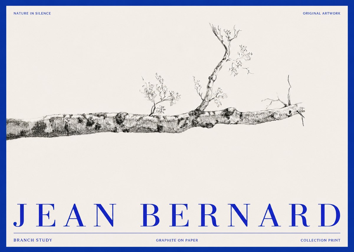 Jean Bernard Tree Branch Study No3 - Affiche