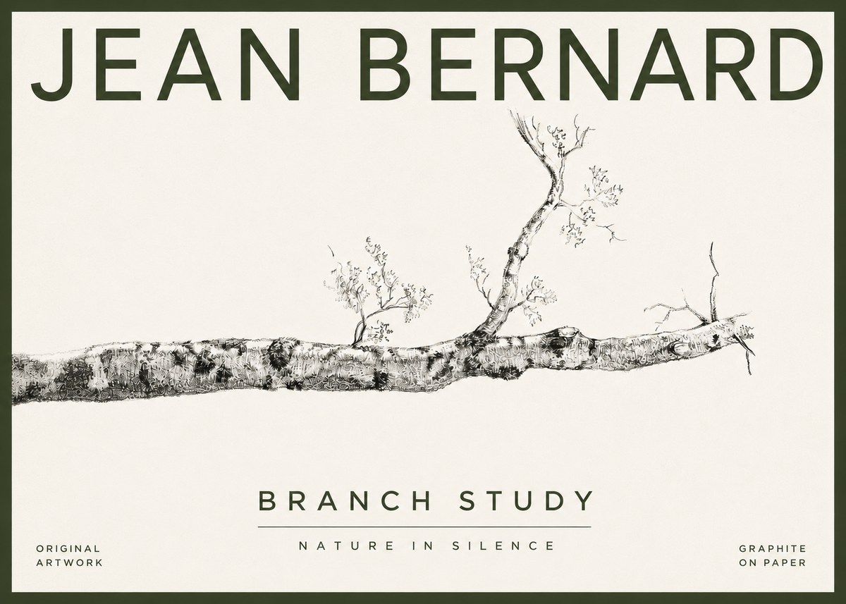 Jean Bernard Tree Branch Study No4 - Affiche