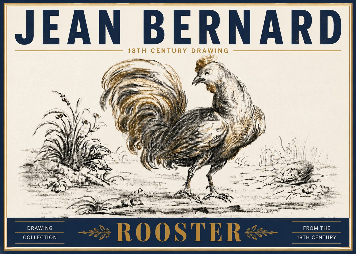 Jean Bernard Rooster No6 - Affiche