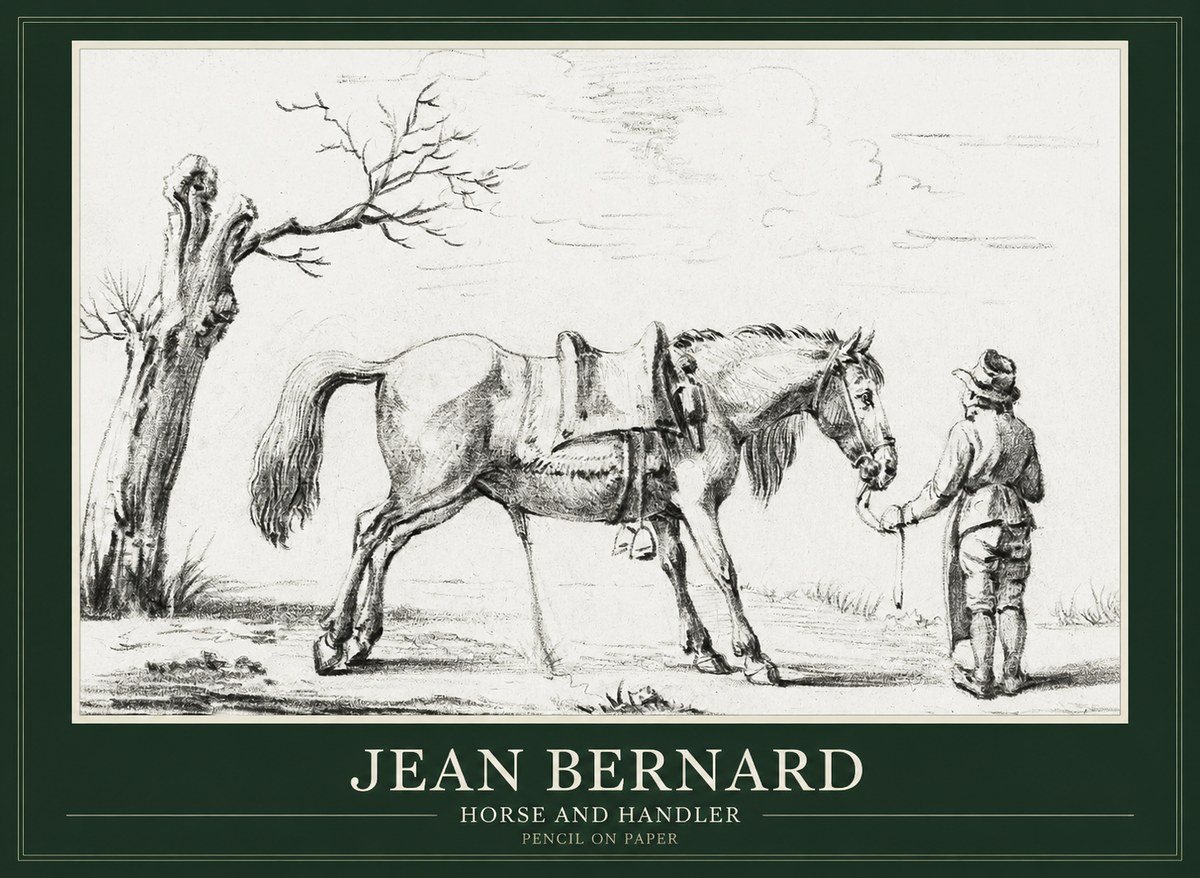 Jean Bernard Horse and Handler No1 - Affiche
