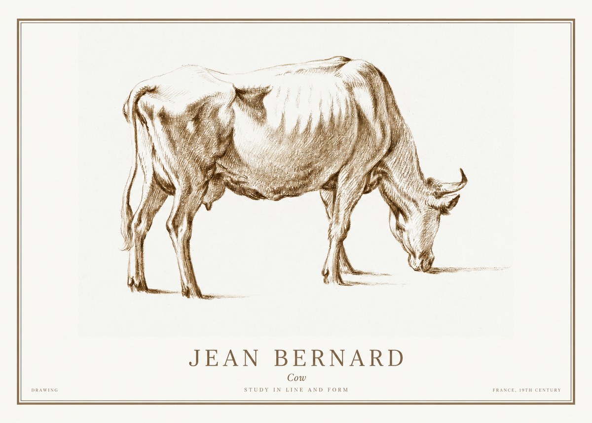 Jean Bernard Cow II No1 - Affiche