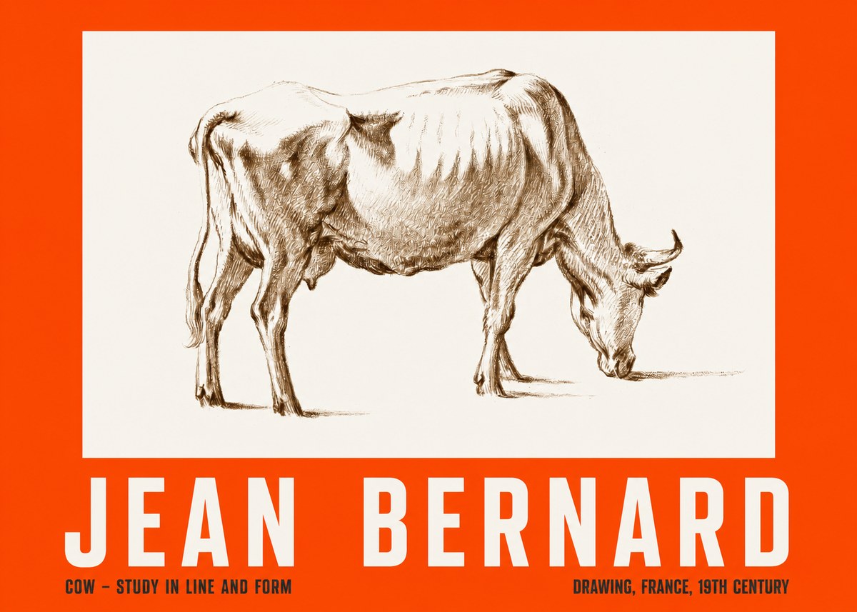 Jean Bernard Cow II No2 - Affiche