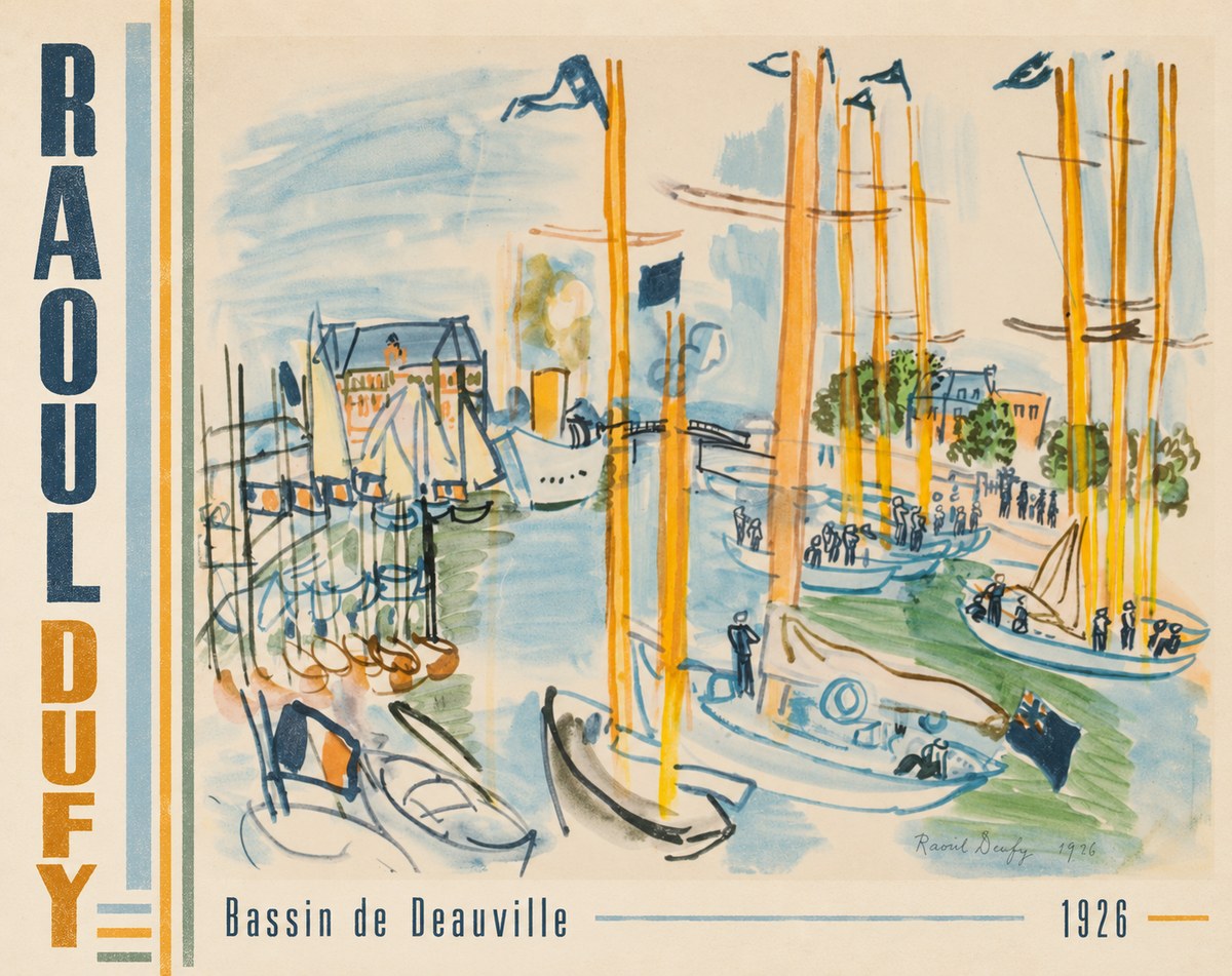 Raoul Dufy Bassin De Deauville No3 - Affiche