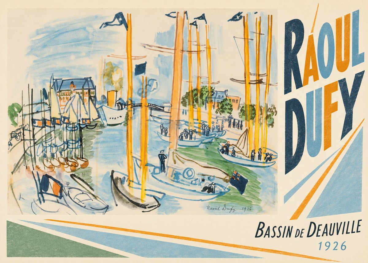 Raoul Dufy Bassin De Deauville No4 - Affiche