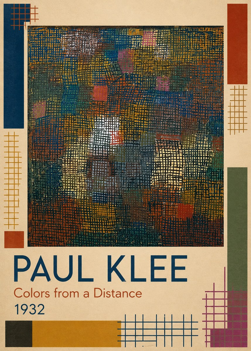 Paul Klee Colors from a Distance No1 - Affiche