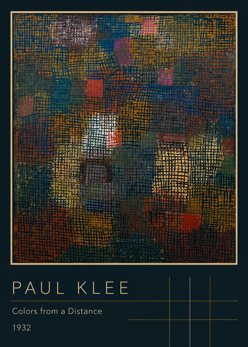Paul Klee Colors from a Distance No2 - Affiche