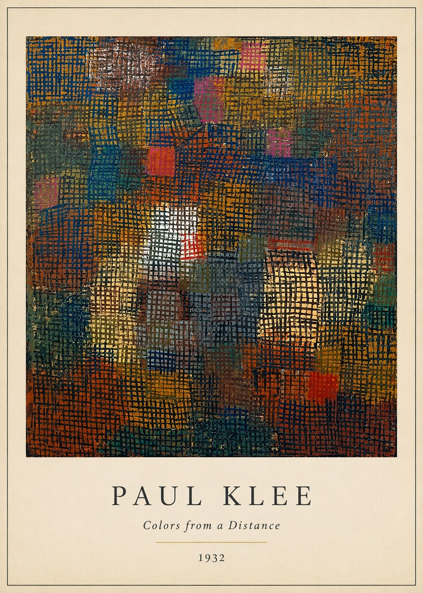 Paul Klee Colors from a Distance No4 - Affiche