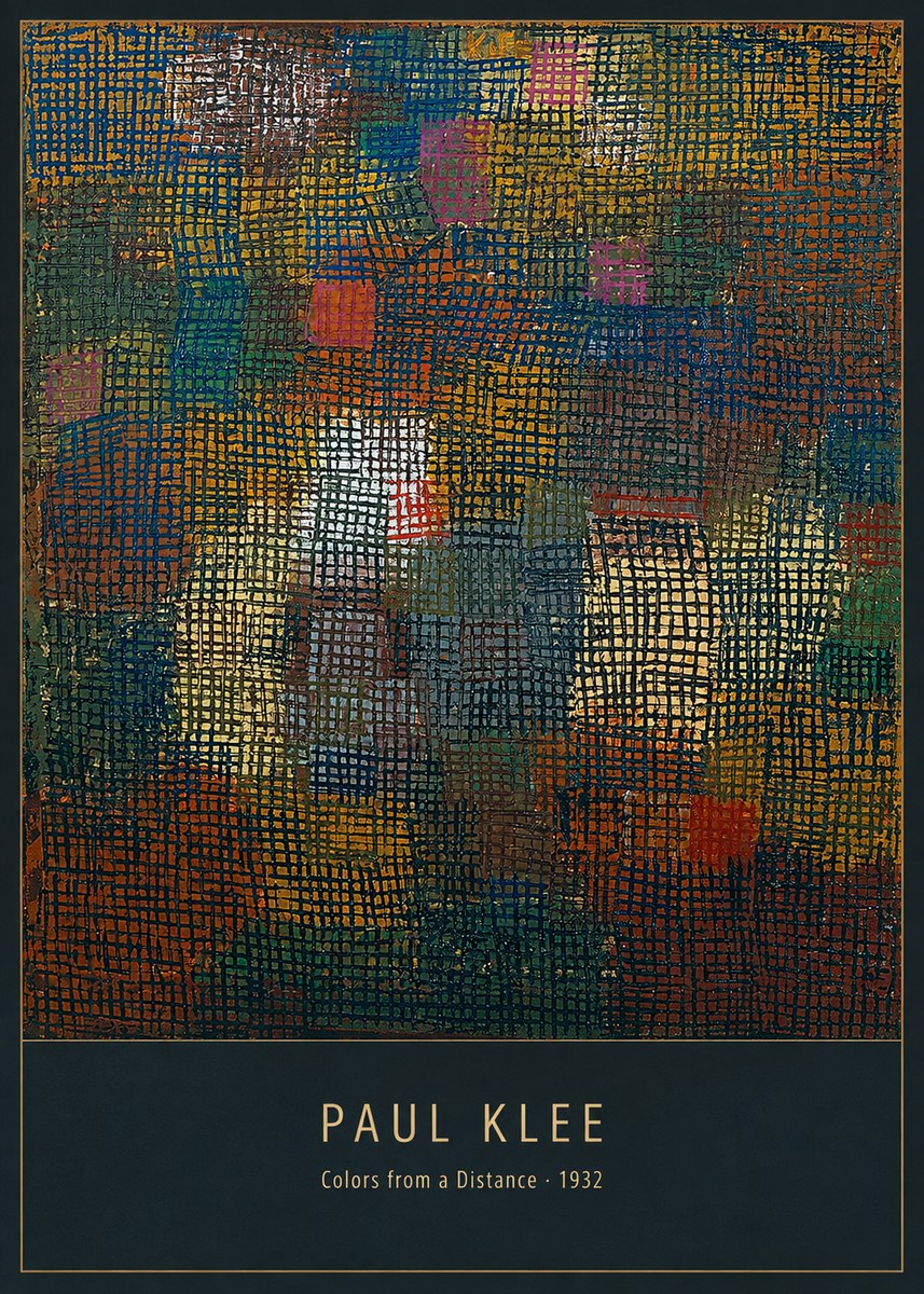 Paul Klee Colors from a Distance No5 - Affiche
