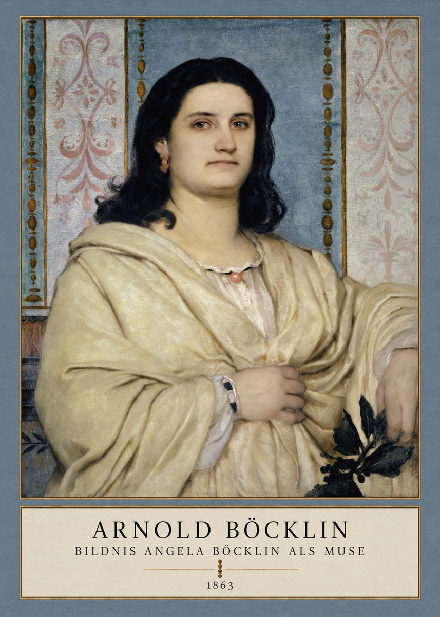 Arnold Böcklin Bildnis Angela Böcklin Als Muse No3 - Affiche
