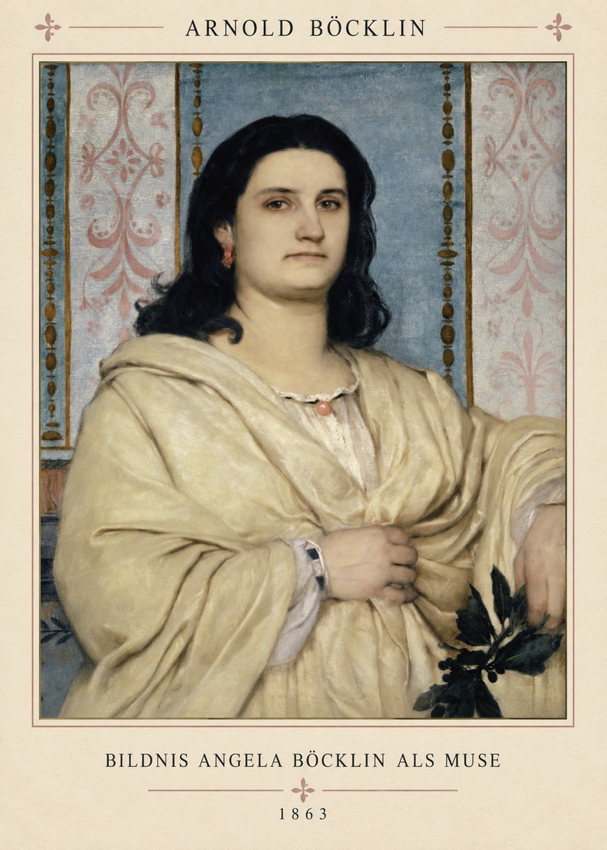 Arnold Böcklin Bildnis Angela Böcklin Als Muse No4 - Affiche