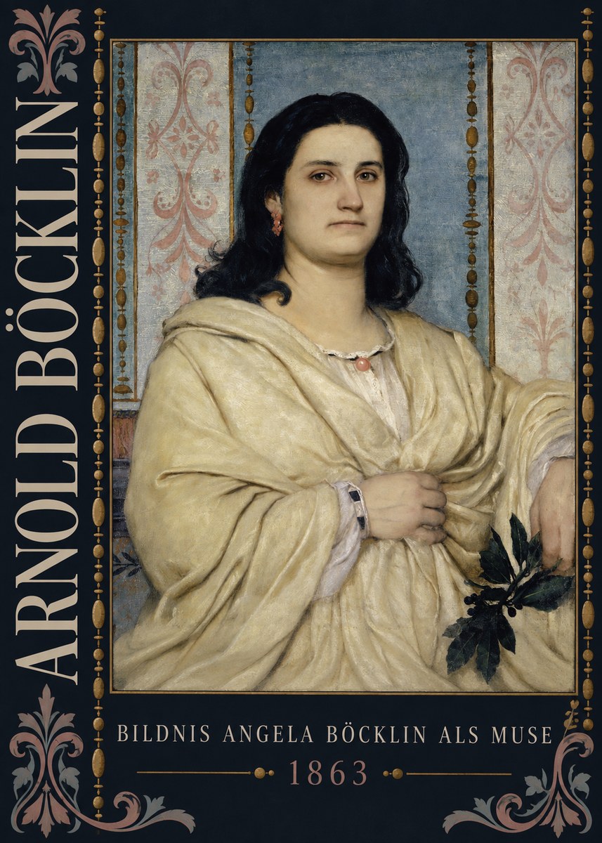 Arnold Böcklin Bildnis Angela Böcklin Als Muse No5 - Affiche