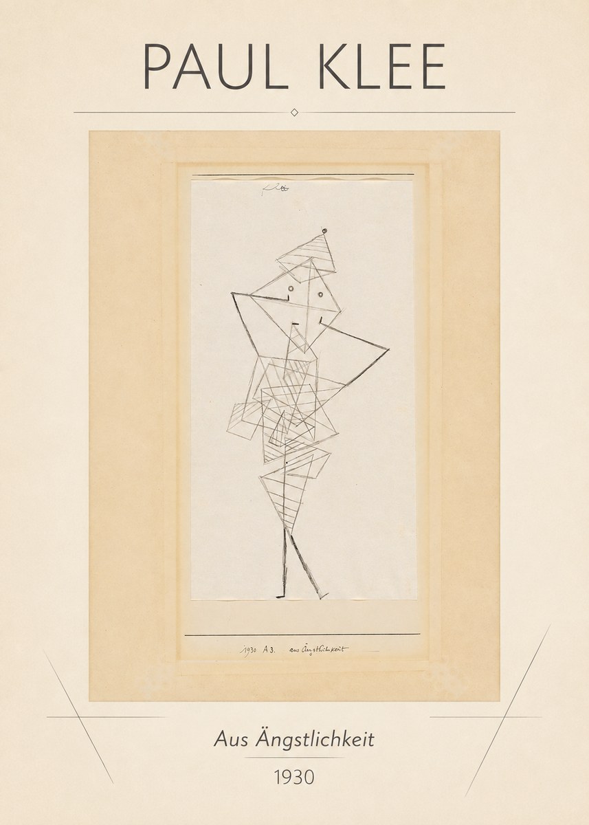 Paul Klee Aus Ängstlichkeit No1 - Affiche