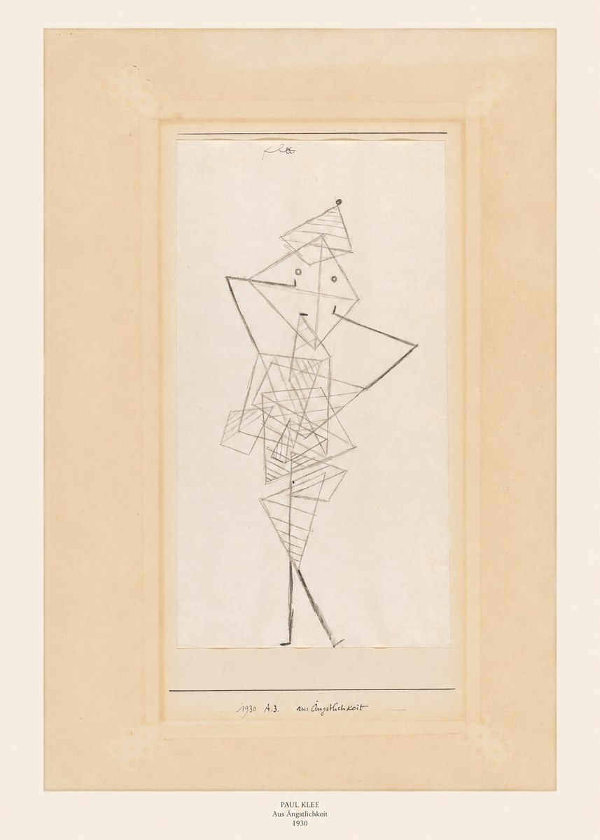 Paul Klee Aus Ängstlichkeit No6 - Affiche