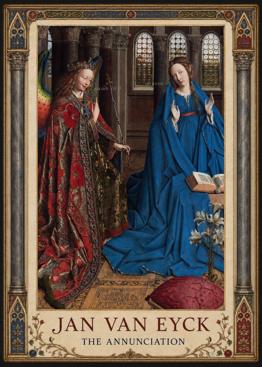 Jan van Eyck The Annunciation I No1 - Affiche