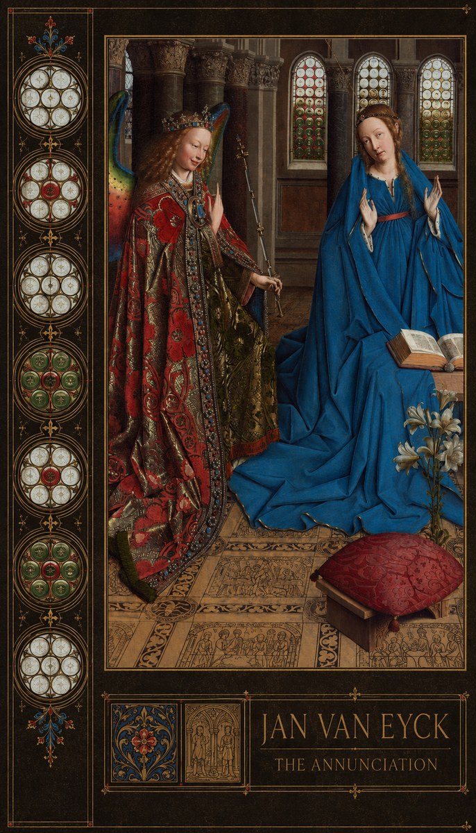 Jan van Eyck The Annunciation I No2 - Affiche