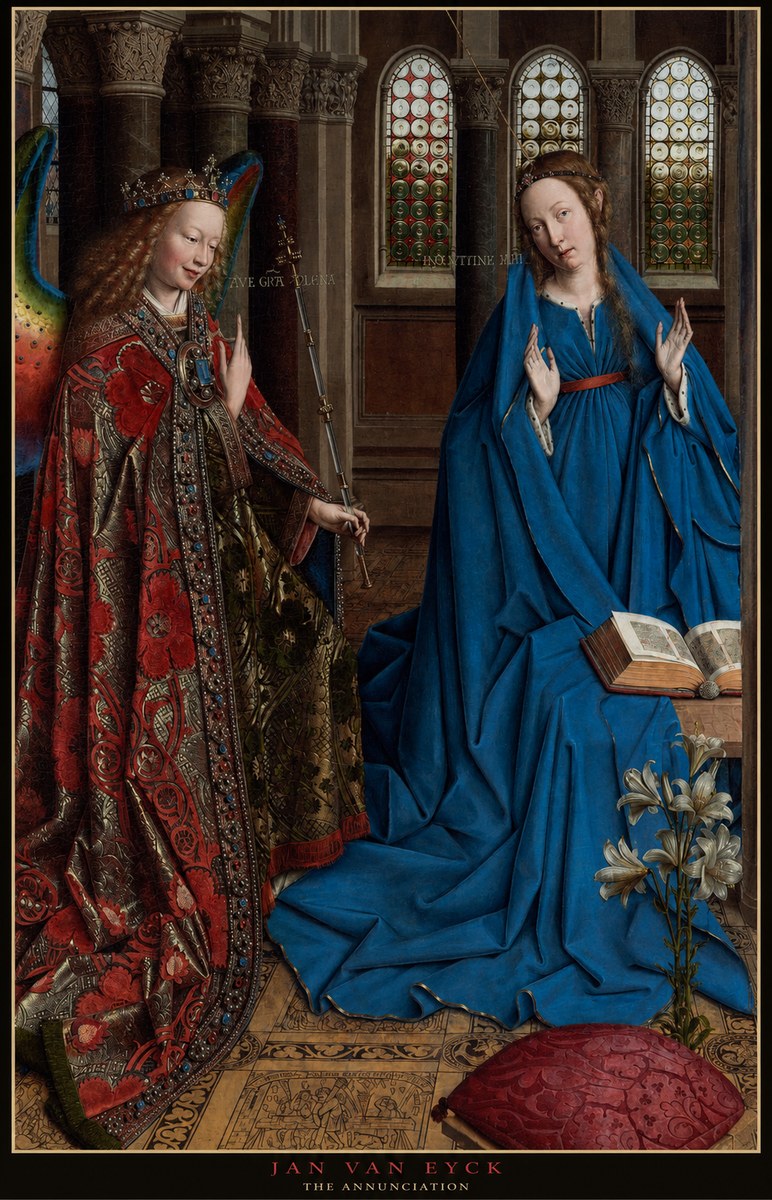 Jan van Eyck The Annunciation I No6 - Affiche