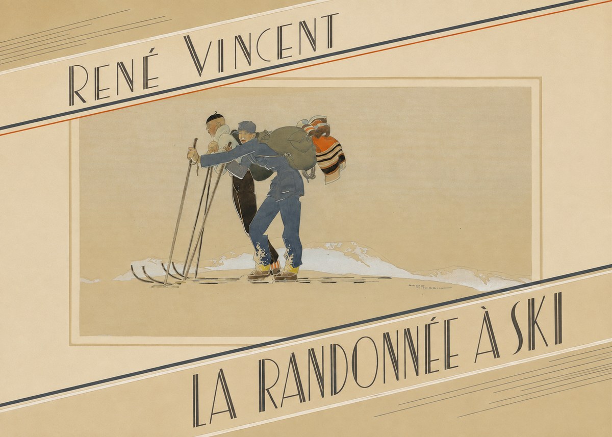 René Vincent La Randonnée À Ski No5 - Affiche
