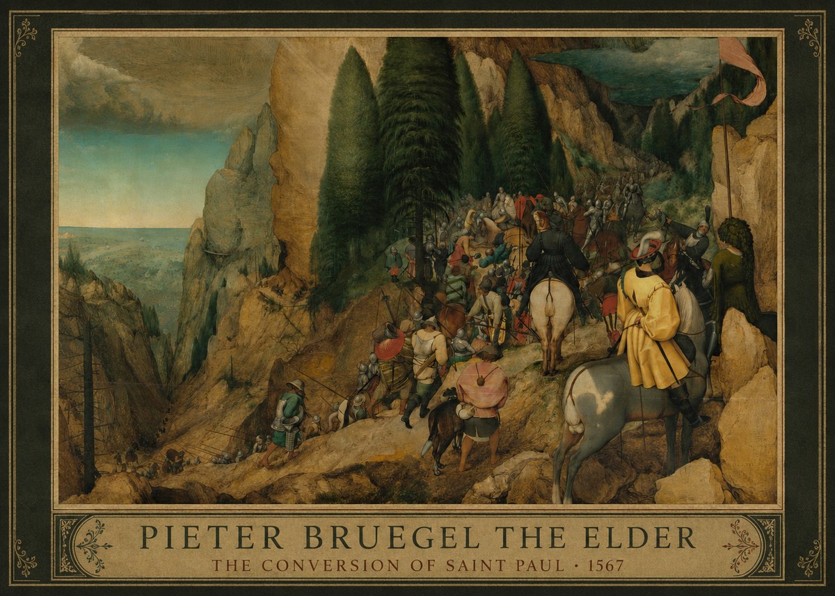 Pieter Bruegel The Conversion of Saint Paul I No1 - Affiche