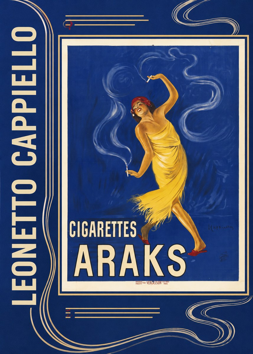 Leonetto Cappiello Cigarettes Araks No2 - Affiche