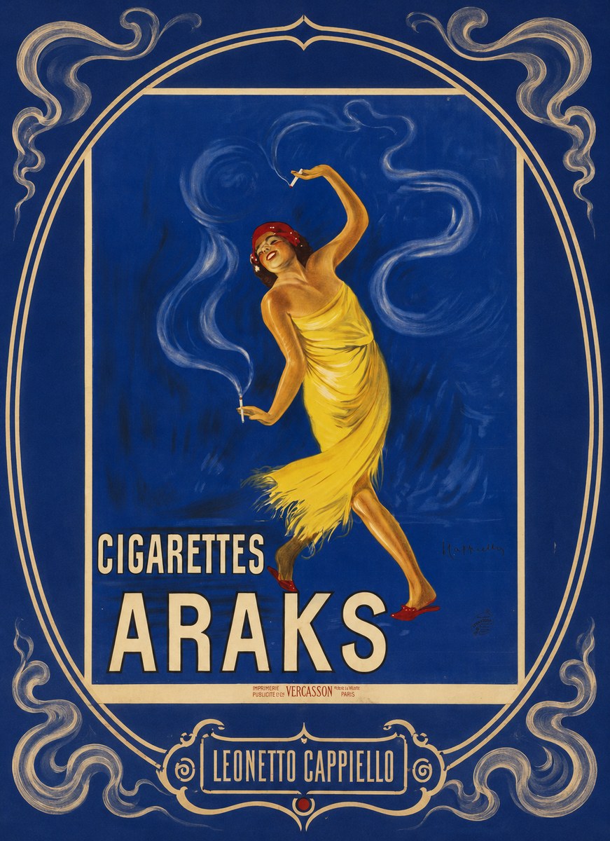 Leonetto Cappiello Cigarettes Araks No4 - Affiche