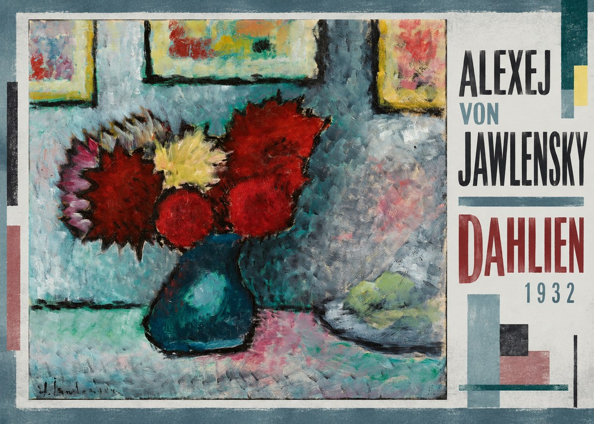 Alexej von Jawlensky Dahlien No2 - Affiche