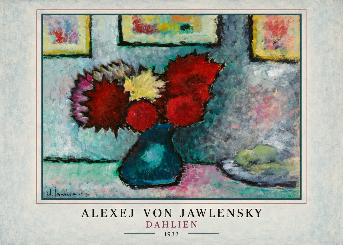 Alexej von Jawlensky Dahlien No3 - Affiche