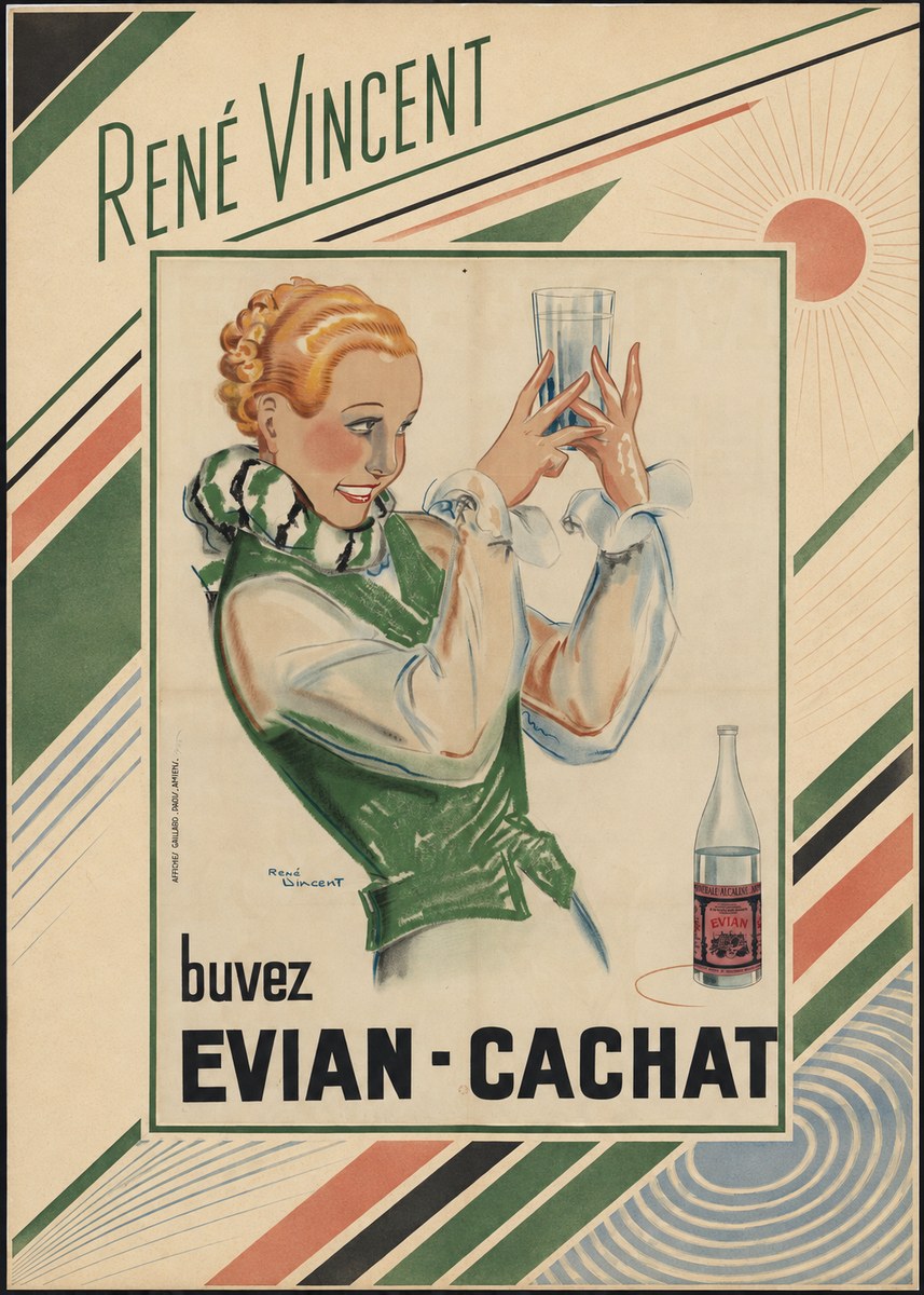 René Vincent Evian - Cachat No5 - Affiche