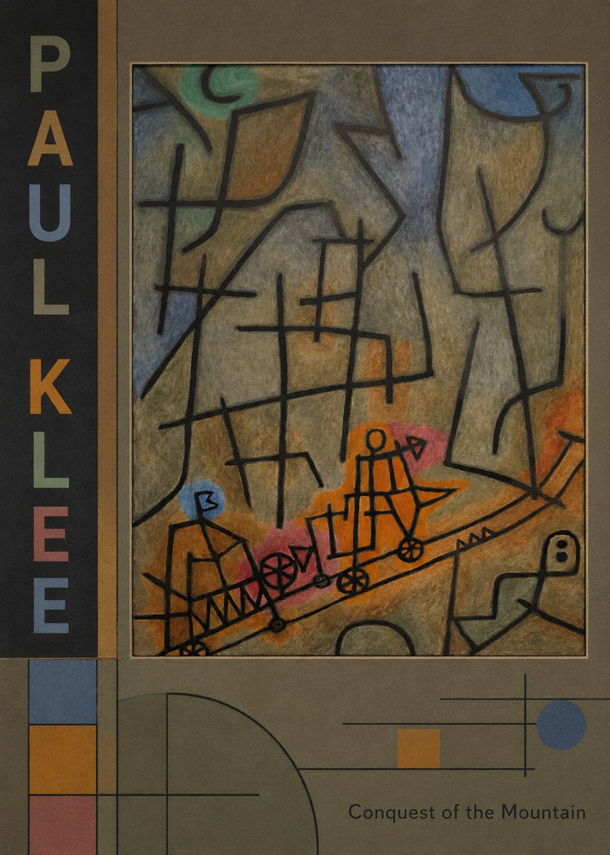 Paul Klee Conquest of the Mountain I No2 - Affiche