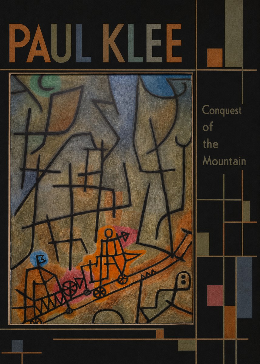 Paul Klee Conquest of the Mountain I No5 - Affiche