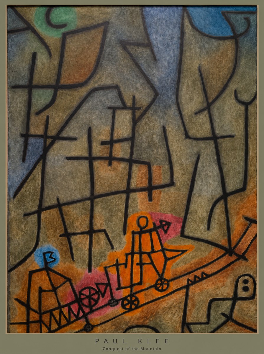 Paul Klee Conquest of the Mountain I No6 - Affiche