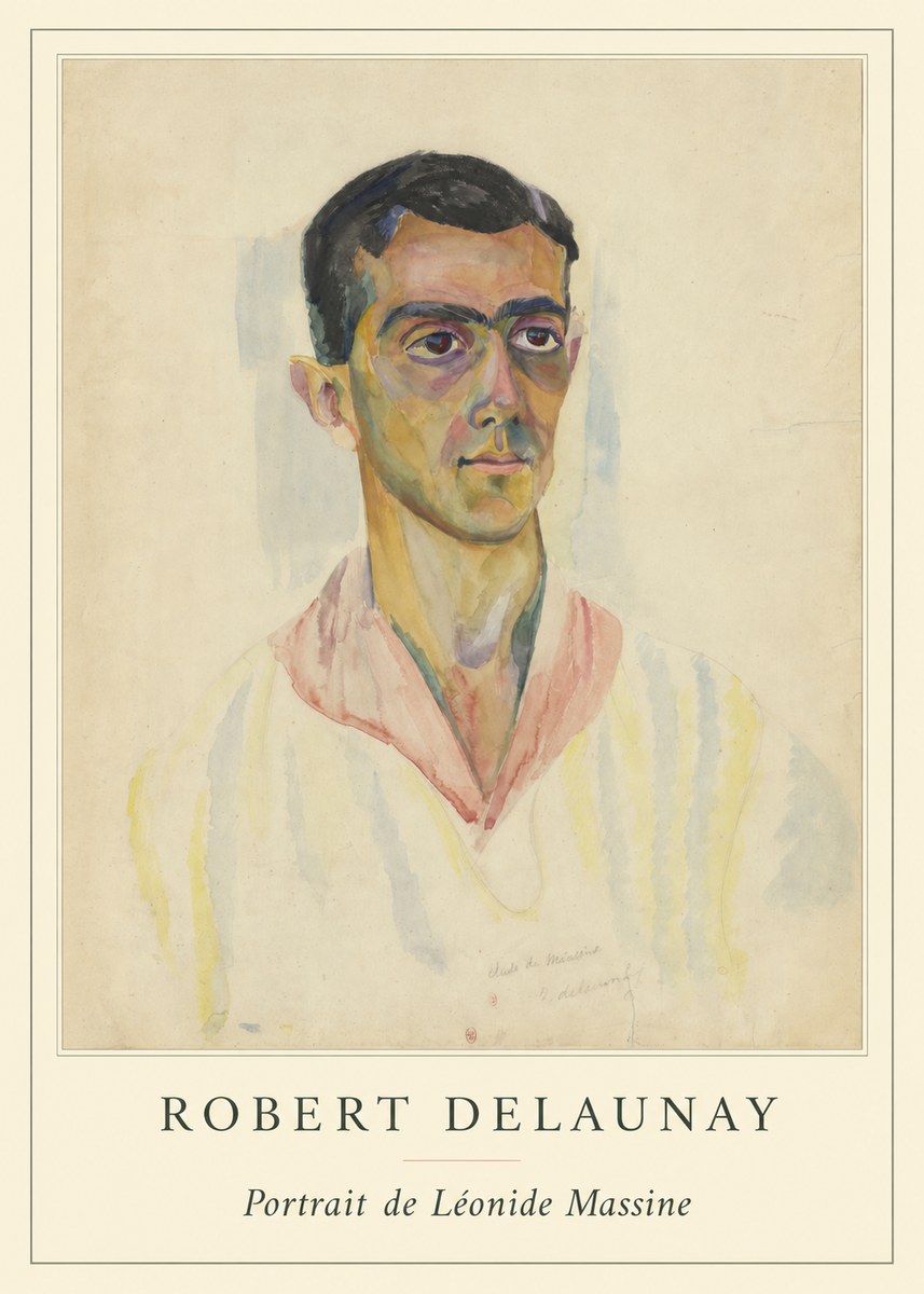 Robert Delaunay Portrait De Léonide Massine No4 - Affiche