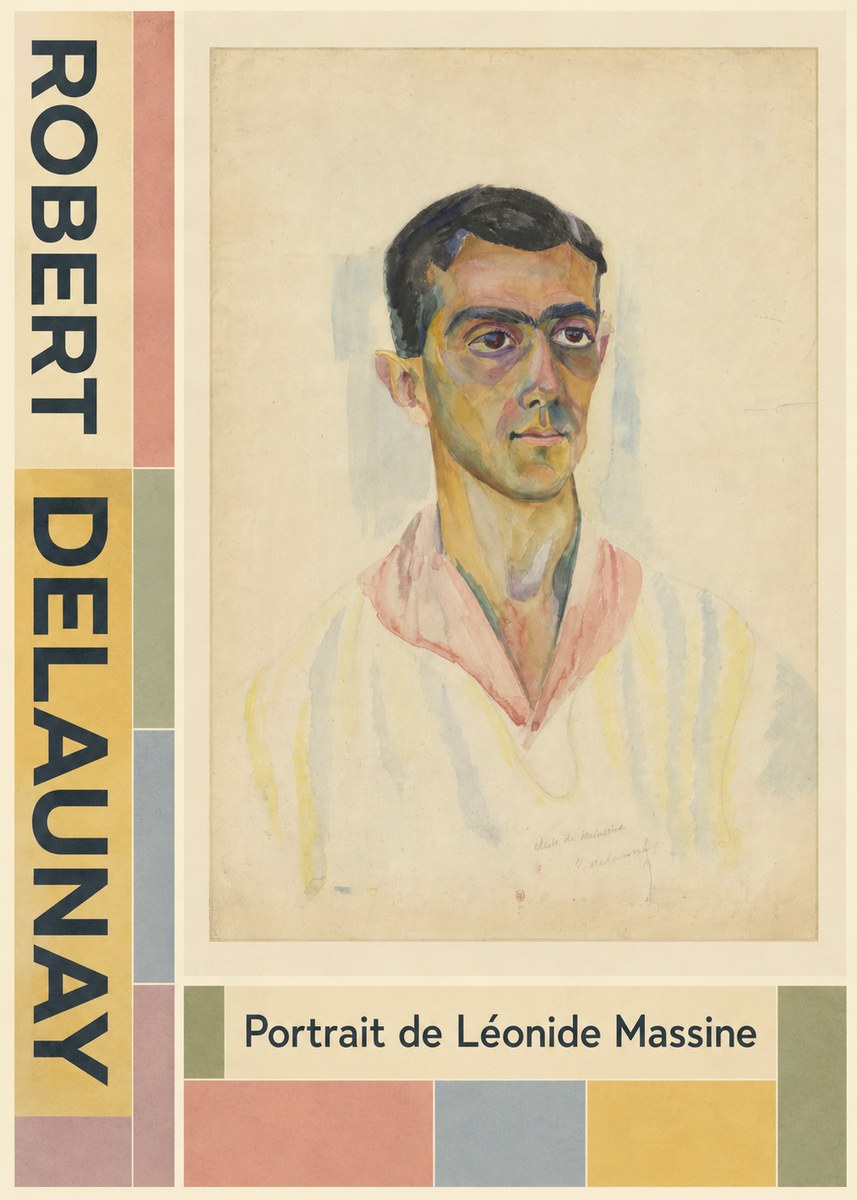 Robert Delaunay Portrait De Léonide Massine No5 - Affiche