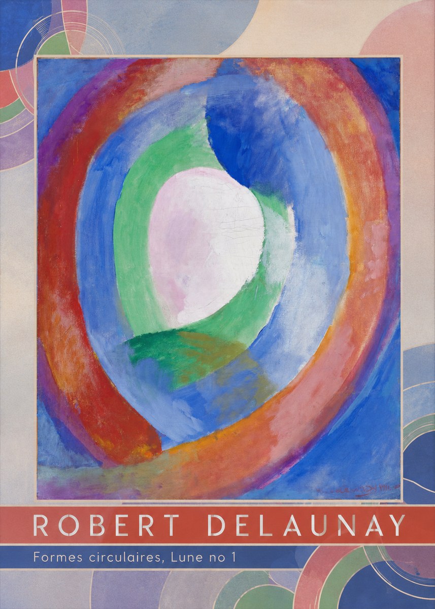 Robert Delaunay Formes Circulaires, Lune No 1 No6 - Affiche