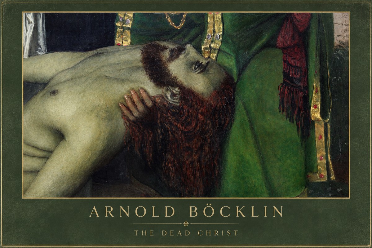 Arnold Böcklin The Dead Christ No1 - Affiche