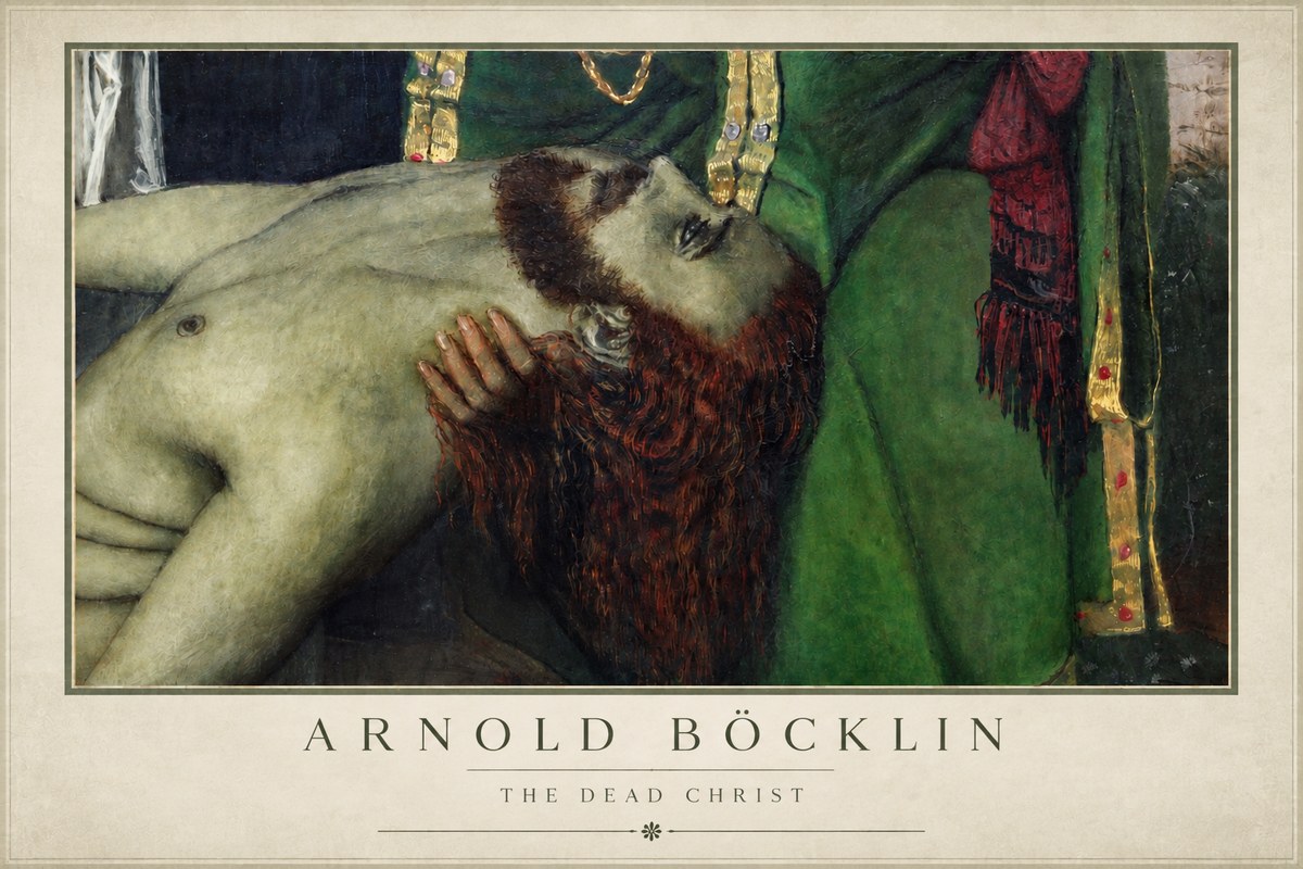 Arnold Böcklin The Dead Christ No4 - Affiche