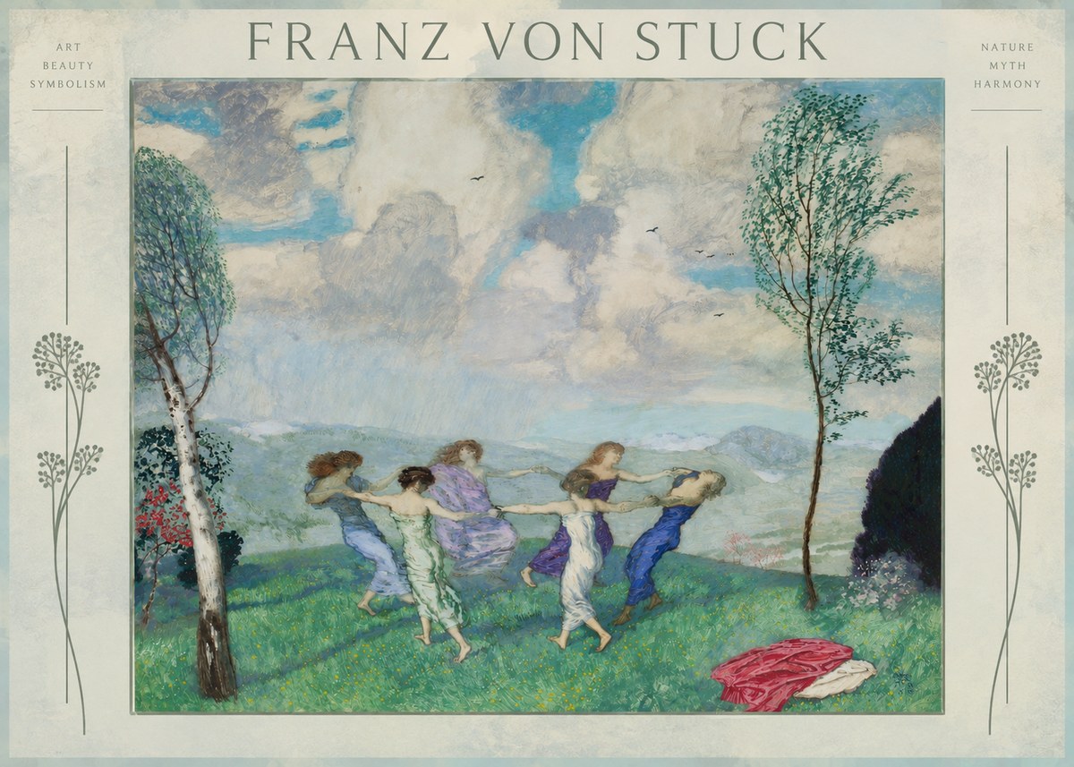 Franz von Stuck Spring Dance No2 - Affiche