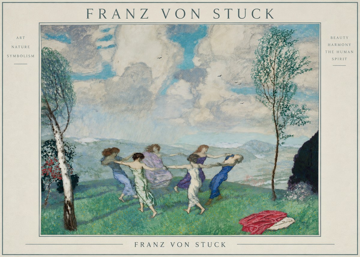 Franz von Stuck Spring Dance No3 - Affiche