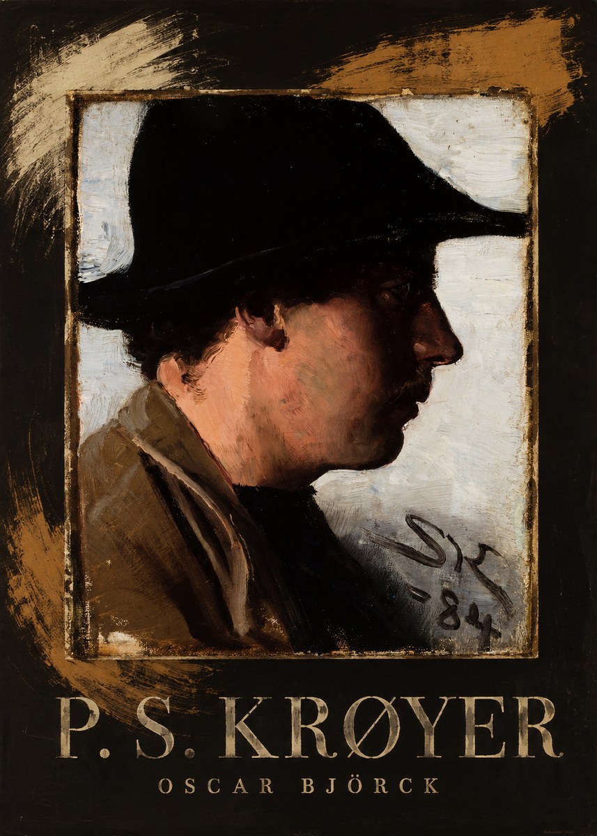 P.S. Krøyer Portrait of Oscar Björck No3 - Affiche