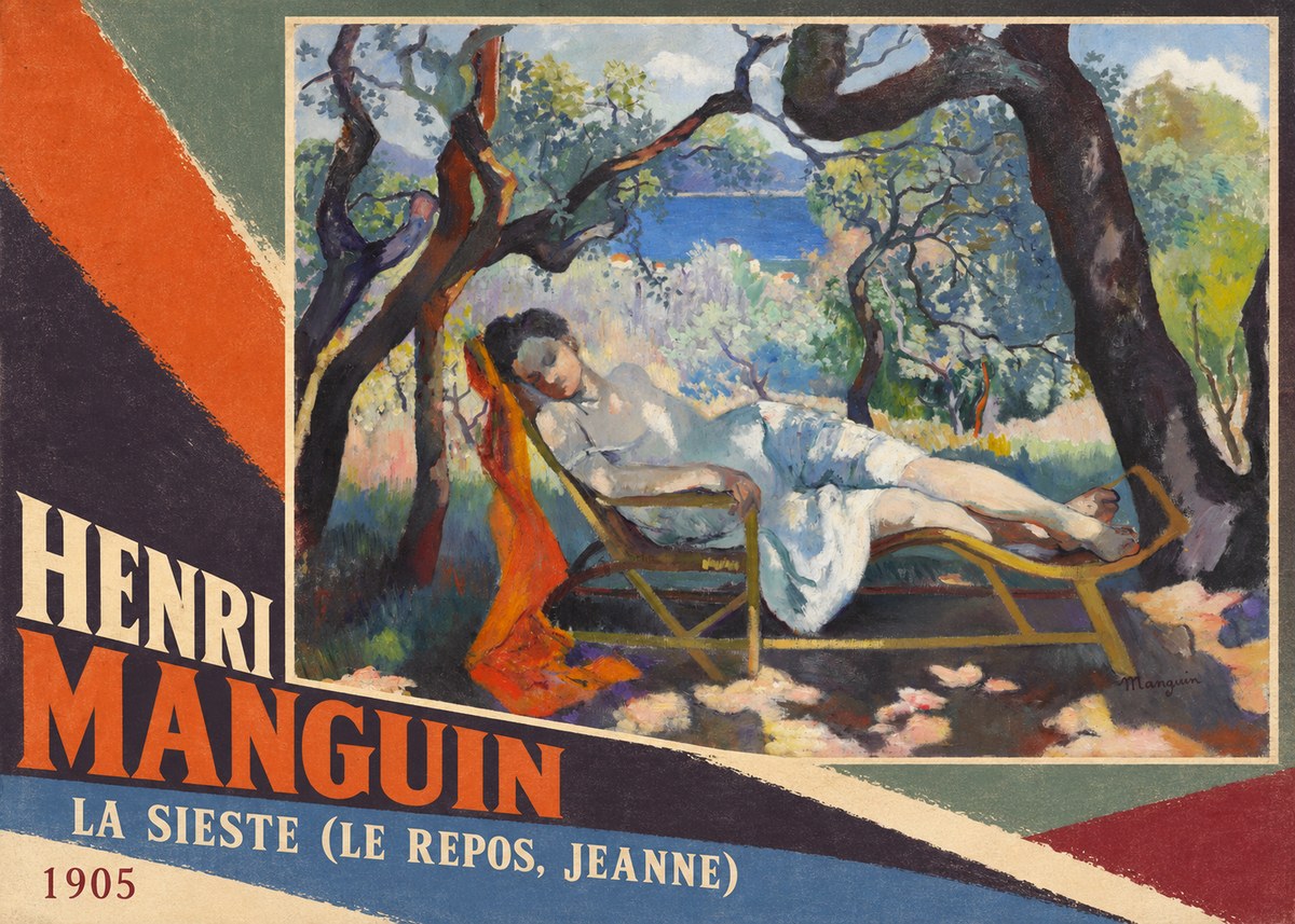 Henri Manguin La Sieste (Le Repos, Jeanne) No5 - Affiche