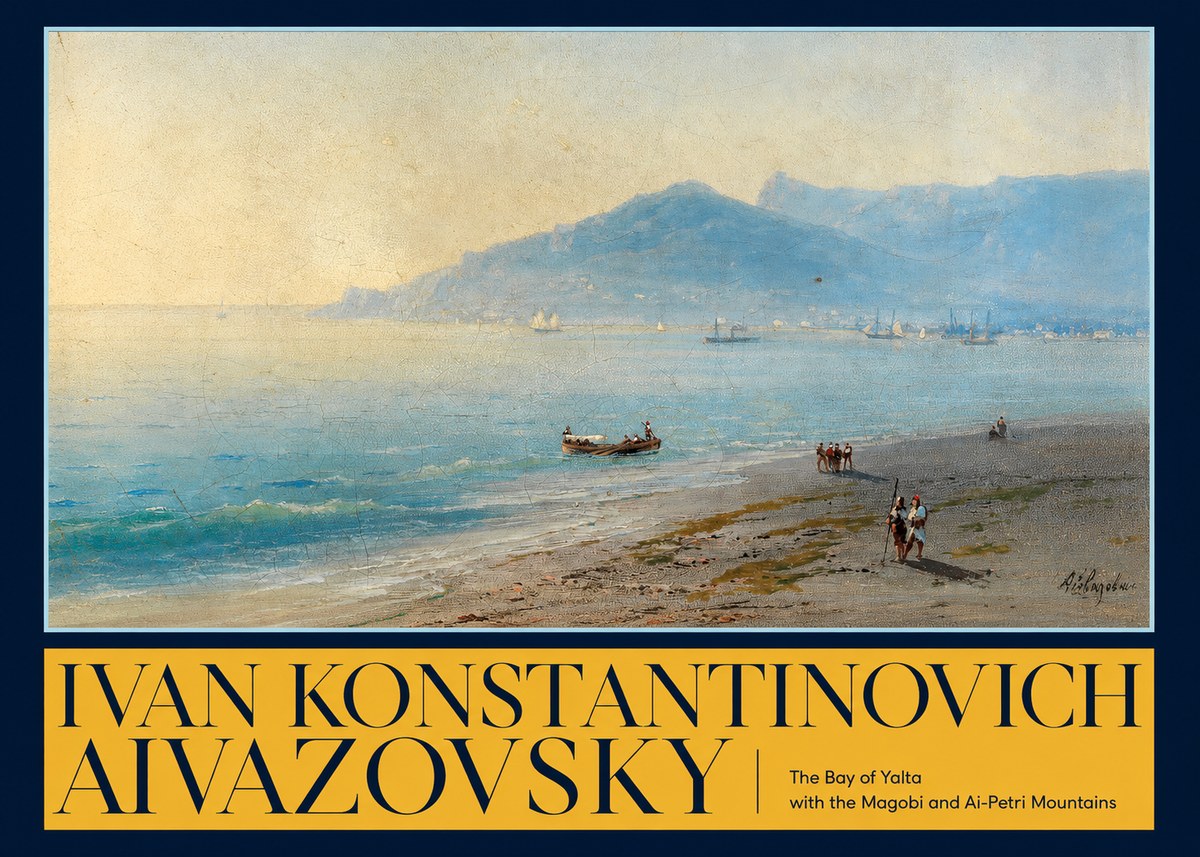 Ivan Konstantinovich Aivazovsky The Bay of Yalta with the Magobi and Ai-petri Mountains No6 - Affiche