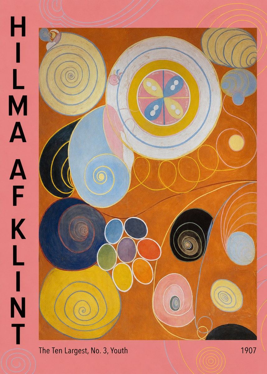 Hilma af Klint The Ten Largest, No. 3, Youth No3 - Affiche