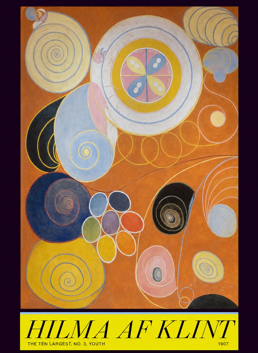 Hilma af Klint The Ten Largest, No. 3, Youth No6 - Affiche
