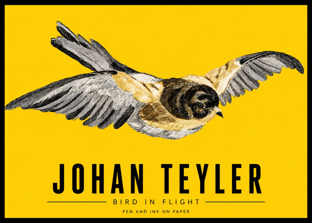 Johan Teyler Bird in Flight I No3 - Affiche