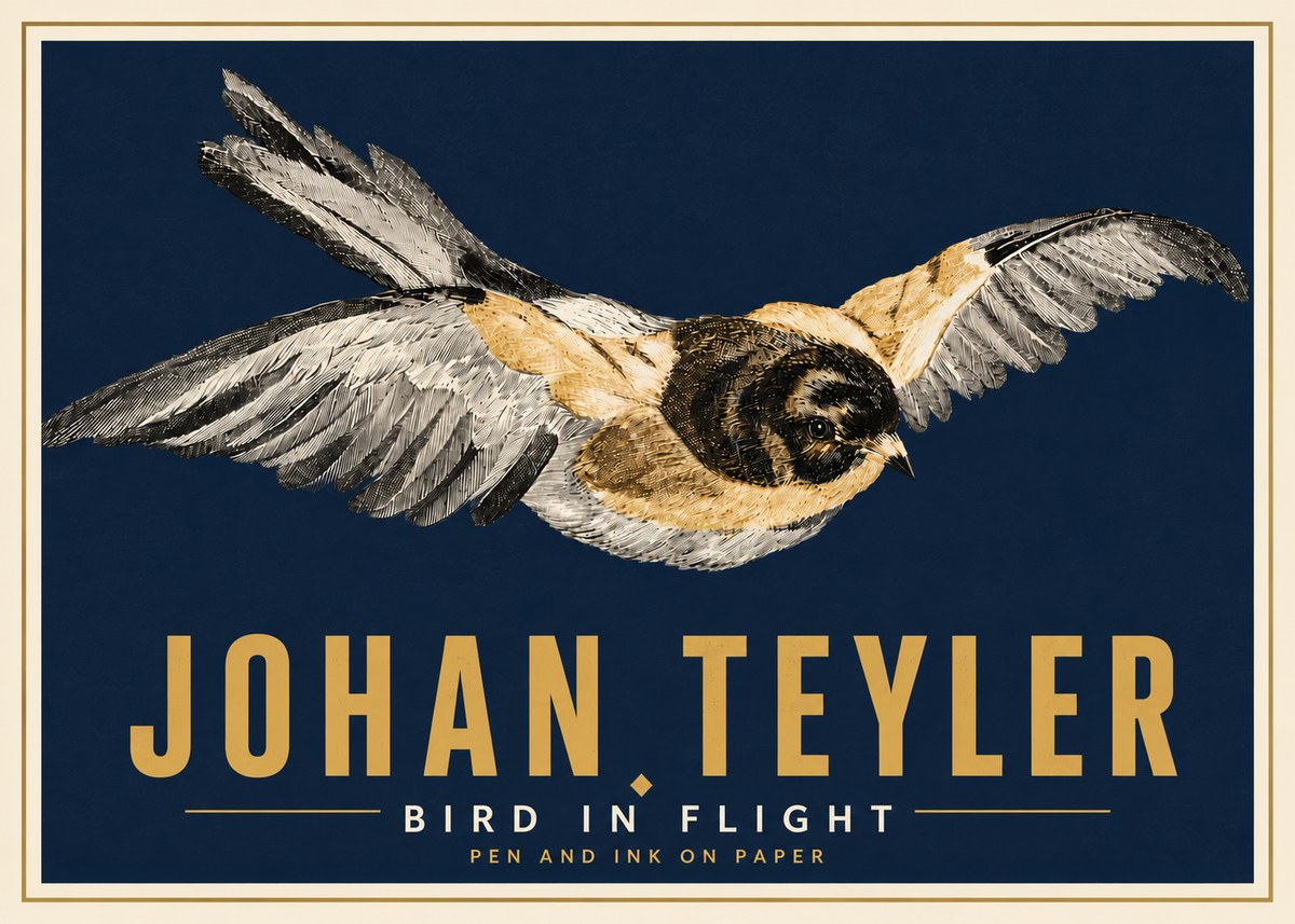 Johan Teyler Bird in Flight I No6 - Affiche