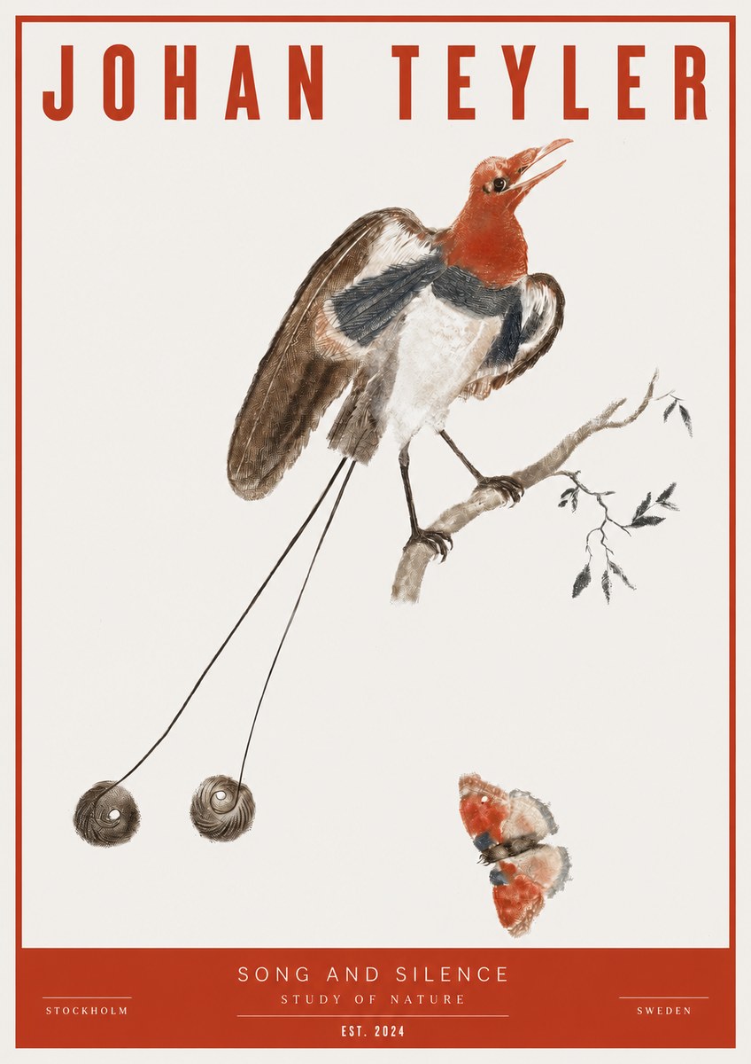 Johan Teyler Song and Silence - Study of Nature No2 - Affiche