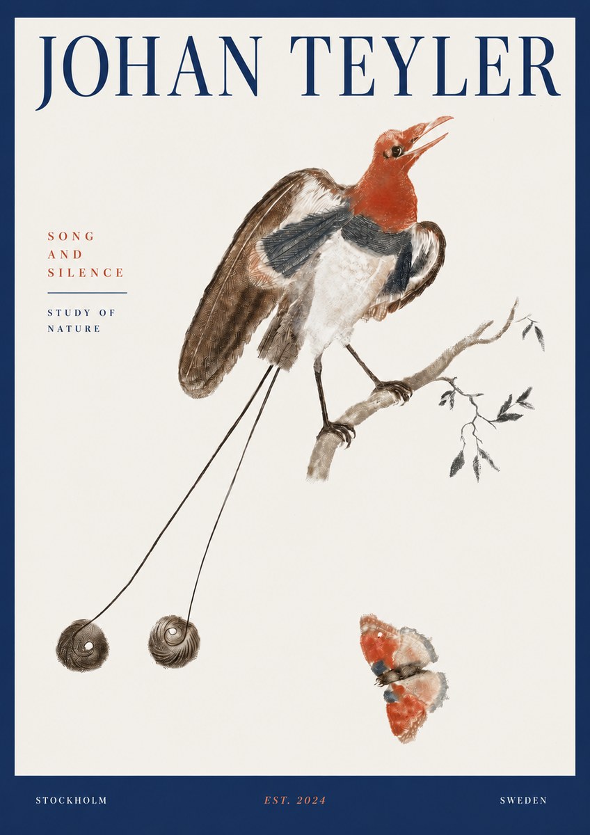 Johan Teyler Song and Silence - Study of Nature No3 - Affiche