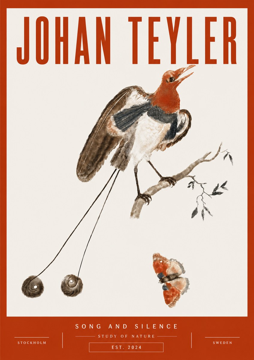 Johan Teyler Song and Silence - Study of Nature No5 - Affiche