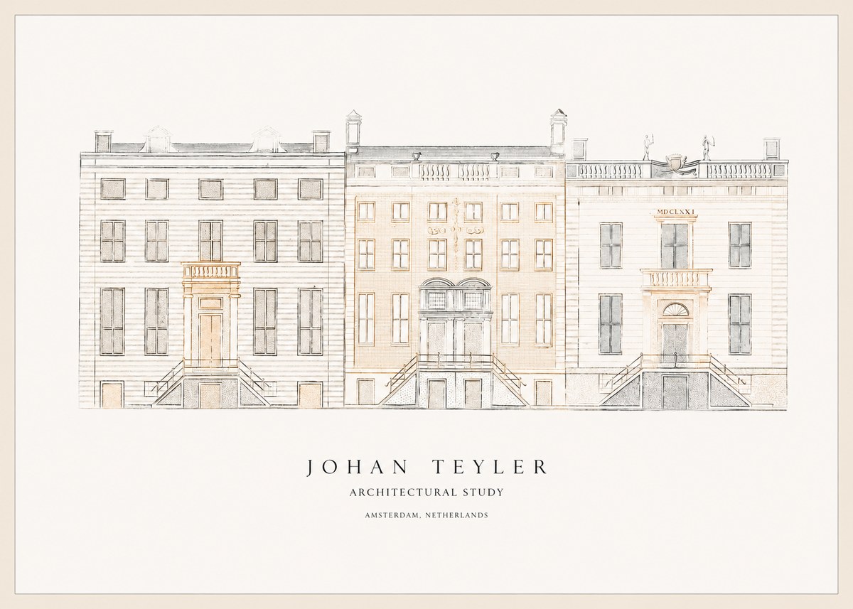 Johan Teyler Architectural Study II No1 - Affiche