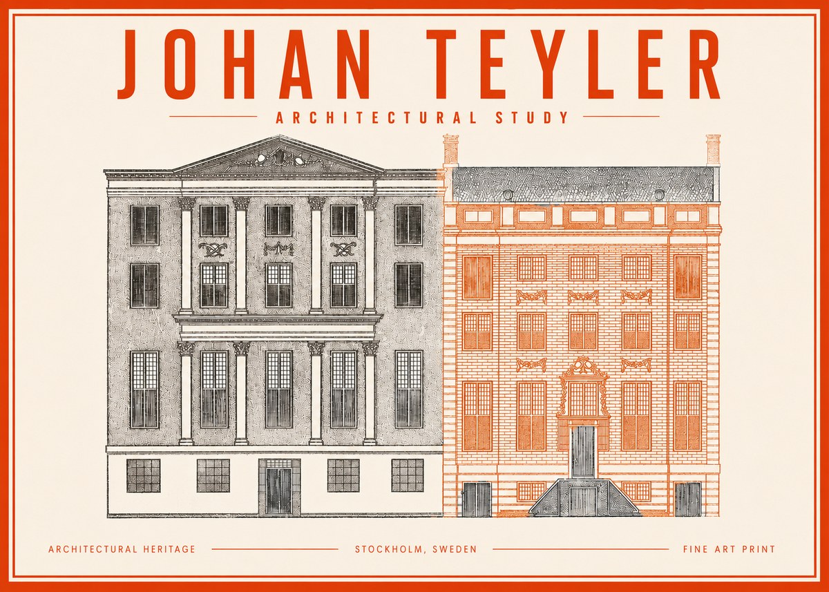 Johan Teyler Architectural Study III No3 - Affiche